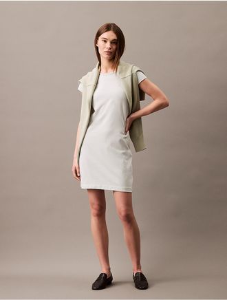 Calvin Klein Jeans Calvin Klein Womens Archive Logo Baby T-Shirt Dress - Grey - XS