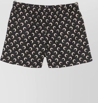 Marine Serre lunar motif swim shorts allover print
