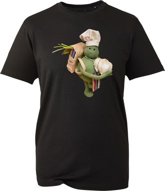 Generic Tiny Chef T-Shirt, Funny TV Show Character Famous Cooking Cheffy Show UK Fan Shirt, Gift Unisex Tee Top (Black, 9 Years)