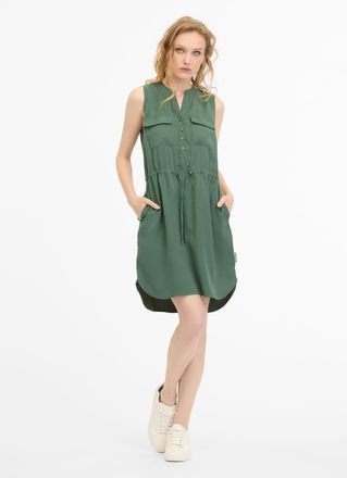 Ragwear Sommerkleid RAGWEAR ROISSIN, Damen, Gr. XXL (44), N-Gr, gr&uuml;n (baltic), Web, Obermaterial: 80% Viskose, 20% Polyester, unifarben, kniefrei, Rundhals, K