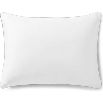 Sunday Citizen Set of 2 Contrast Piping Shams in White /Taupe at Nordstrom, Size Standard