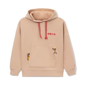 Li-Ning (WMNS) Li-Ning Rijindoujin Embroidered Logo Hoodie Khaki AWDS156-4