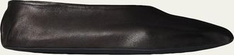 The Row Stella Leather Slippers