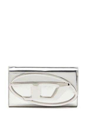 Diesel Silver Leather Shoulder Bag