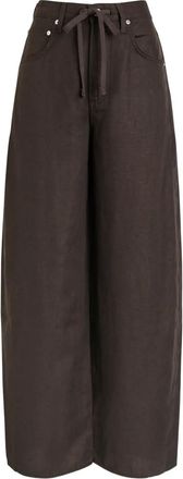 Citizens Of Humanity Pantaloni Bynn a gamba ampia con coulisse - Marrone