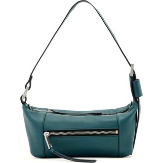 AllSaints Mini Vega Leather Shoulder Bag in Emerald Green at Nordstrom