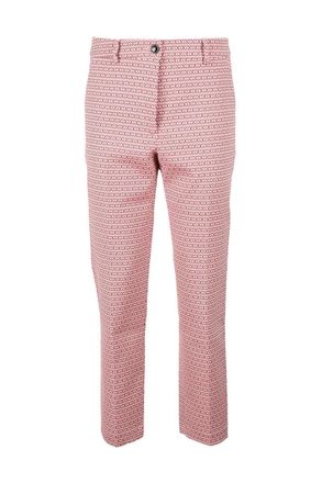 Seventy Trousers Cotton/Polyester/Elastane - Beige/Fuxia