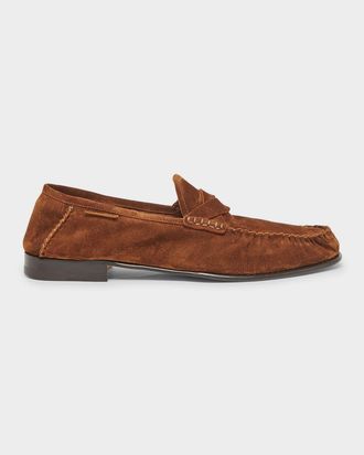Tom Ford Men & apos;s Ripley Suede Twist-Strap Loafers