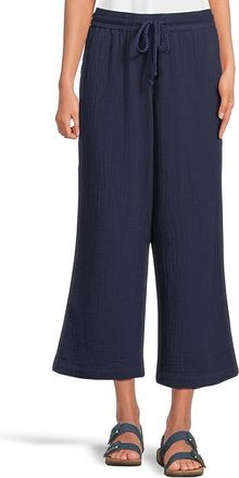 Tommy Bahama Gauze Hr Wide Leg Pants Womens Clothing Coastline : MD 27, Cotton