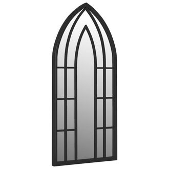 Berkfield Home Mirror Black 100x45 cm Iron for Indoor Use