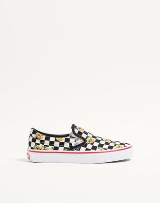 Valentino Garavani Valentino Garavani and Vans slip-on Trainer in Fabric with Le Chat de la Maison Print and VLogo Checkerboard Print Wo