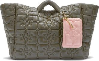 Ganni Re-tech Quilted Tote