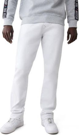 True Religion Ricky Flap Pocket Straight Jeans in Optic White at Nordstrom Rack, Size 34