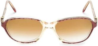 Saint Laurent Pre-owned Acetate sunglasses - Dames - Vintage Accessoires - Roze - ONE Size - Vintage