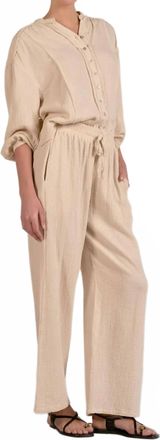 Elan Womens Sandy Shore Pants In Beige
