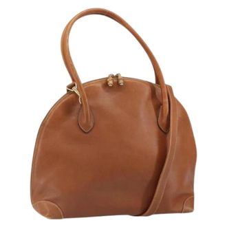Gucci Pre-owned Vintage Hand Bag - Dames - Vintage Handtas - Bruin - ONE Size - Leer - Vintage