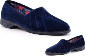 Generic Ladies Slip On Slippers Size 4 Rubber Sole Slipper Size 7 Slip On Slipper Womens Rubber Sole Slippers Sizes 3-8 Navy 4 UK