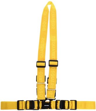 Dsquared2 Yellow Logo Harness Belt