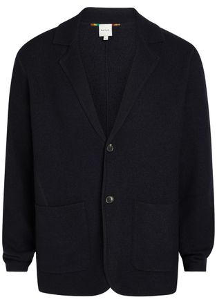 Paul Smith Blazer Merino Wool Cardigan - Navy - XL