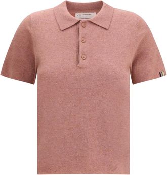 Extreme Cashmere N&deg;198 Salamander button polo shirt - Pink