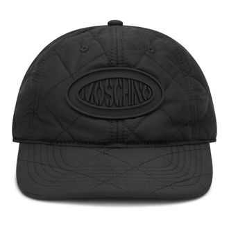 Moschino Pet met een stijve klep - Heren - Petten - Zwart - ONE Size - Polyester - Accessoires