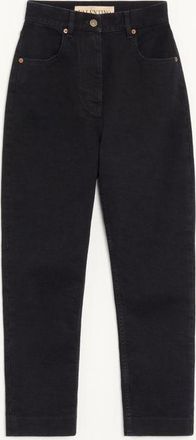 Valentino Pantaloni In Denim Donna NERO 24