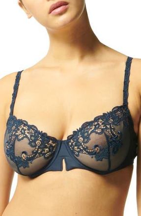 Simone Pérèle Saga Underwire Demi Bra in Endless Blue at Nordstrom Rack, Size 32B