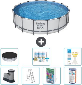 Bestway Piscina Bestway Steel Pro Max Redonda - 488x122 Cm - 8-piezas S556
