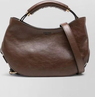 Moschino shoulder bag adjustable strap curved silhouette