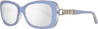 Guess Womens Gu7622 Square Sunglasses - Light Blue - One Size