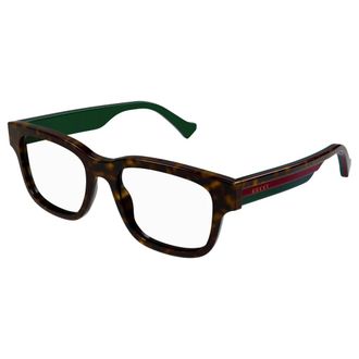 Gucci Rechthoekige Zonnebril - Heren - Brillen - Bruin - 57 MM - Accessoires