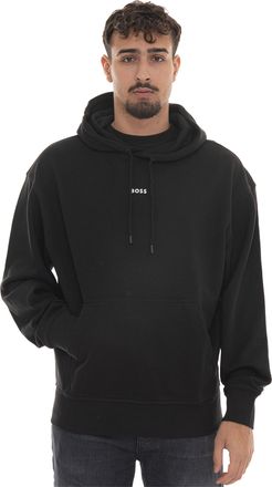 BOSS Felpa WESMALLHOOD Nero BOSS Uomo