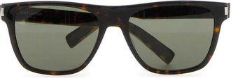 Saint Laurent Mens Tortoiseshell Acetate Sunglasses Brown