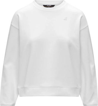 K-Way Loiza Crewneck Sweatshirt - Dames - Sweatshirts - Wit - S - Katoen - Hoodies & sweatvesten