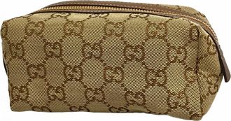 Gucci Beige Canvas Pouch (Pre-Owned)