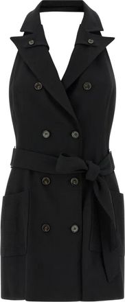 Elisabetta Franchi double-breasted belted dress - Black