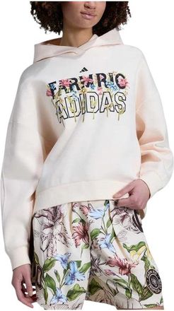 adidas (WMNS) adidas x Farm Rio Hoodie Asia Sizing Ecru Tint Shadow Brown Multicolor KR0253