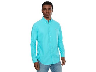 Polo Ralph Lauren Classic Fit Garment-Dyed Oxford Shirt Mens Clothing Perfect Turquoise : 2XL, Cotton
