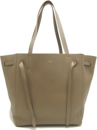 Celine Grayish Leather Tote Bag (Pre-Owned)