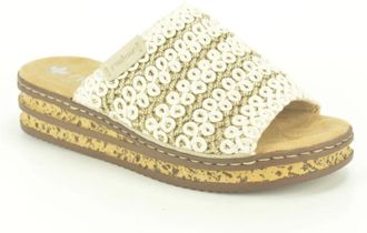 Rieker Schoenen, Dames, Beige, 38 EU, Muil kurk Z