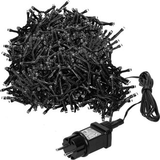 ECD Germany ECD Germany Cadena de Luces LED Cluster 39m, 3000 LED Blanco Cálido, Guirnalda Luminosa con Temporizador y 8 Modos de Iluminación Tira de Luz