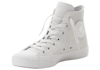 Converse Sneaker CONVERSE CHUCK TAYLOR ALL STAR CRAFTED COLOR, Damen, Gr. 37,5, grau (barely grau, egret, barely grau), Leder, Schuhe Sneaker
