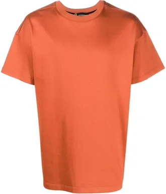 Styland x notRainProof crew-neck organic cotton T-shirt - men - Organic Cotton - L - Brown