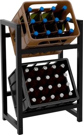 Clp Clp - Estanter&iacute;a Para Cajas De Bebidas Stack Negro 75x47x31 Cm