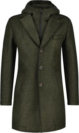 Bob Jassen, Heren, Groen, M, Single-Breasted Coat