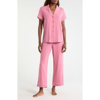 Nordstrom Moonlight Eco Crop Pajamas in Pink Heather at Nordstrom, Size X-Large