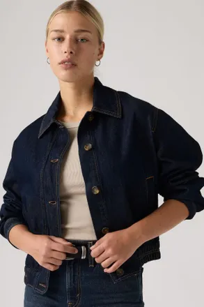 Levi's Charli Western Utility Jacket - Mujer - L - Lavado oscuro / Early Signs