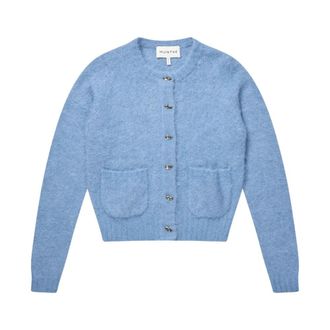 Munthe Cardigan in maglia - - Knitwear - Donna - Blu - S