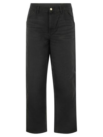 Carhartt Work in Progress katoenen broek met enkele knie