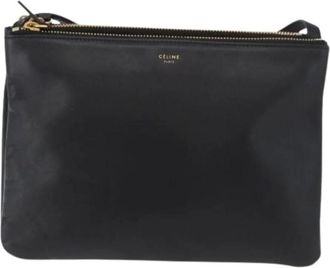 Celine Pre-owned Cross Body Bags, female, Black, Size: ONE SIZE Pre-owned Trio crossbody bag
